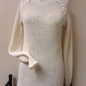 SO rib stitch knit sweater Cream